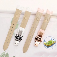 Cowhide Leather Strap Concave watchband 18*10mm 20*12mm Calfskin Bracelet Butterfly buckle For Carti