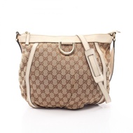 【二手】Gucci GUCCI Abbey GG背包背包 204940 米色/白色帆布皮革 Abbey 單背包 女士二手 B