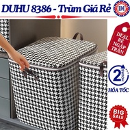 100L Checkered Clothes Duvet Bag – Large Dustproof, Moisture-Proof Storage Bag