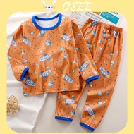 [Osee] 0-15 years old Children's Underwear pure cotton Dralon Thermal Clothes Thermal underwear Boys and Girls Long Johns Top Long Johns Pajamas Home Wear Baby Pajamas
