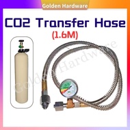 1.6m Co2 Transfer Hose / Gas Transfer Hose / High Pressure Industrial Gas Transfer Stainless Steel H