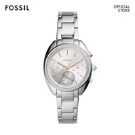 Fossil Women's Vale Silver Stainless Steel Watch BQ3657
