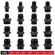 Fitting AN4 AN6 AN8 AN10 AN12 AN16 AN20 Male Flare to Male ORB O-Ring Reducer Adaptor Straight Conne