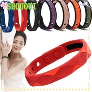 SHOUOUI Negative Ions Wristband Comfortable Soft Adjustable Red Up Far Infrared Bracelet