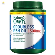 High Strength Natures Own Odourless Fish Oil 1500mg - Best Selling Health Supplement