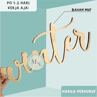 READY PRICE PER LETTER Wooden Letters size 5 cm high wooden backdrop/ for engagement, wedding dowry,