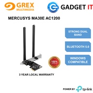 MERCUSYS MA30E AC1200 WI-FI BLUETOOTH 5.0 PCIE ADAPTER / WIRELESS NETWORK CARD