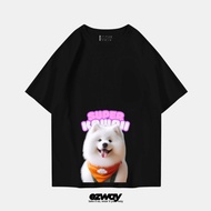 Ezway Oversized Kawaii Samoyed T-Shirt | Unisex Kids Crop Oversize T-Shirt