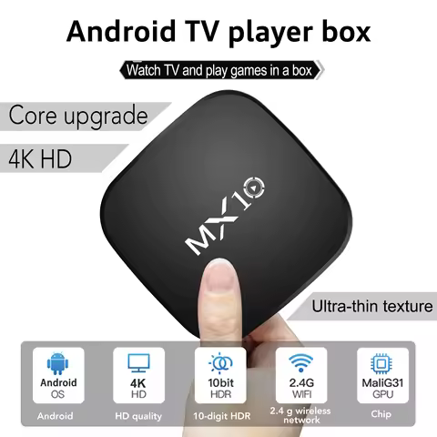 MX10 Android Smart TV Box Allwinner RK3228A Quad-Core 1GB 8GB Fire TV Box Build in Wi-Fi 2.4G Set-To