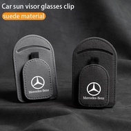1pcs car sun visor glasses clip magnetic suede sunglasses clip ticket storage suitable for Mercedes-