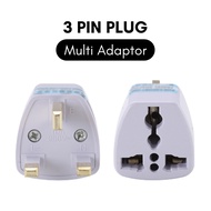 3 Pin Plug Adapter Universal Plug Converter 3 Pin Plug Socket US/EU/AU to UK Plug Adaptor 英规转换插头