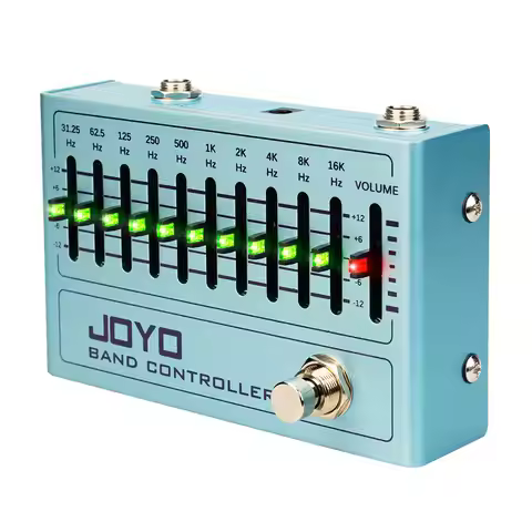 JOYO R-12 BAND CONTROLLER 10 Band EQ Guitar Pedal Support ±12dB Boost Ranges from 31.25Hz to 16kHz S
