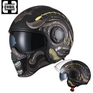 CYRIL Retro Motorcycle Helmet Four Seasons Universal Combination Half Helmet