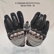 MEN'S MOTORCYCLE GLOVES WOMEN'S SCOYCO FULL MC44 BLACK - M
