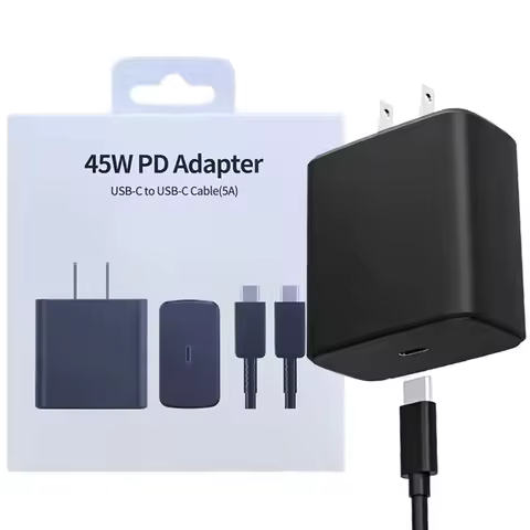 For Samsung 45W Fast Charger US Plug For Galaxy S22 S23 S24 Ultra Charging 2.0 Quick Adapter 5A Type