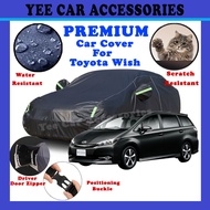 TOYOTA WISH PREMIUM Car Cover Outdoor Waterproof Rain Dust Sunshade Kain Tutup Selimut Penutup Keret