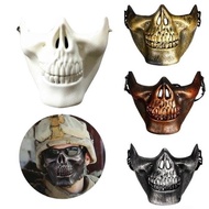 Halloween Masquerade Party Airsoft Skull Mask Novelty Motorcycle Half Mask Horror Mask Scary Halloween Mask