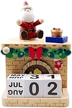Music Box For Gift 2023 Calendar Perpetual Calendar Santa Desk Calendar with Wind-up Music Box Cute Calendar Planning Calendar. Musical Box For Decor (Color : A, Size : 3.5x3.3x5.1in)
