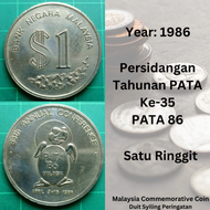 Wang Lama Original !! Malaysia Commemorative Coin. Duit Syiling Peringatan Malaysia.Coin Satu Ringgi