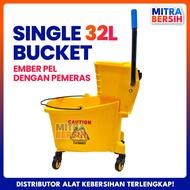 Single Bucket 32 Liter Mop Wringer/ Mop Bucket with Wringer