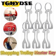 TGNYDSE Shopping Cart Token, Metal Reusable Trolley Master Key Token, Durable Detachable Coin Holder