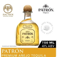 Patron Anejo Tequila - 750ml / 75cl, 40% ABV - Spirit Aged in Oak Whiskey Barrels
