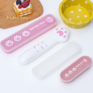 [Initiatour-t] Cutlery Box Student Spoon Storage Box Portable Cutlery Storage Box Chopsticks And Spo