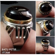 CINCIN BATU PETIR HITAM ASLI RING BLACK LIGHTNING STONE