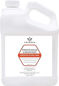 TriNova Granite Sealer &amp; Protector Gallon Refill- Made in USA, Best Stone Polish, Protectant &amp; Care Product - Easy Maintenance for Clean Countertop Surface, Marble, Tile