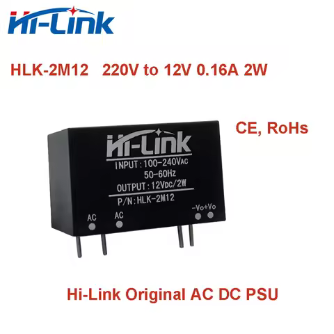 Hi-Link Original HLK-2M03/2M05/2M12/2M24 2W 3.3V/5V/9V/12V/15V/24V AC DC Power Supply Module 110V 22
