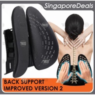 iWAIST BACK SUPPORT LUMBAR SUPPORT FOR OFFICE CHAIR CAR SEAT ERGONOMIC CHAIR BLACK COVER