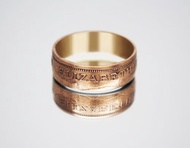 英國硬幣戒指 2 便士 Elizabeth-2 2004 硬幣戒指男士硬幣戒指