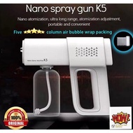 ☞K5 Wireless UV Nano Spray Gun 380ML Sanitizer Atomizer Fogger Spray Machine Rechargeable消毒枪spray pembasmian kuman☬