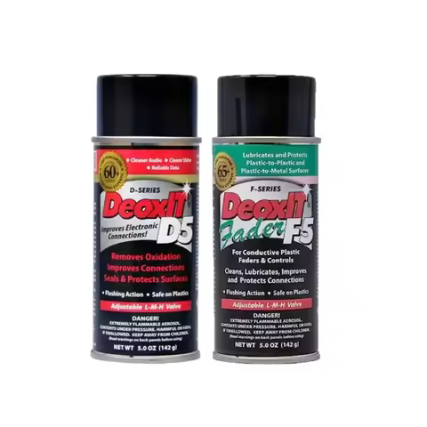 【Spot goods】CAIG LABORATORIES DeoxIT D5S6 Contact Cleaner and F5S-H6 FaderLube 2-Pack - Cleans Impro