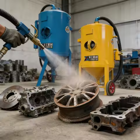 Customized Shot Blasting Sandblaster Portable Steel Shot Sand Blaster Gun Handheld Rust Paint Remove
