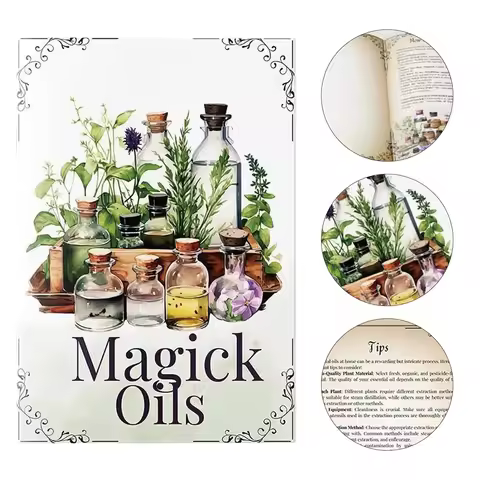 Kitchen Witches Spell Guidebook Explain the Properties of the Magic Oil Ideal Gift for Magic Enthusi