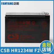 電梯蓄電池 CSB HR1234W F2  UPS不間斷電源電池12V34W