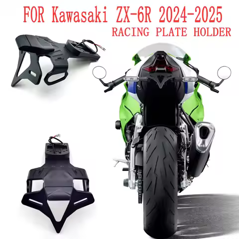 Motorcycle License Plate Holder Fender Eliminator Registration Bracket For Kawasaki Ninja ZX-6R ZX6R