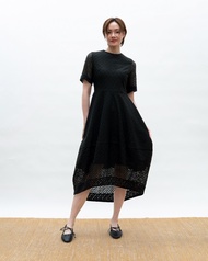 Caramel Studio - Patima Dress Black Eyelet เดรสสีดำ ผ้าลูกไม้