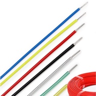 100Meter/Roll Ultra Single Core PTFE Wire AF250 FEP Silver Plated Wire  0.05mm² ~0.5mm²  High Temper