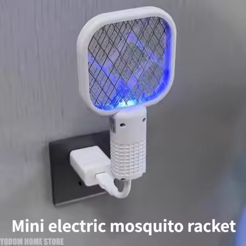 2-in-1 USB Mosquito Killer Lamp Electric Mosquito Swatter Purple Light Mosquito Trap Portable Insect