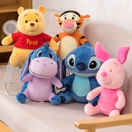 55ซม. ของแท้ Plush Stitch ของเล่น Winnie The Pooh Tigger Piglet Eeyore Kawayi ของเล่นตุ๊กตาโยนหมอน Ragdoll วันเกิดของขวัญ