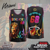 Triskelion Tau Gamma Phi Miami Full Sublimation Standard Cut Basketball Jersey