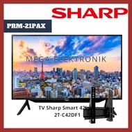 Sharp 2T-C42DF1I LED TV 42 Inch Smart TV + BRACKET