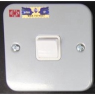 UMS Metal Clad Switch 10A 1 Way 1G/2G/3G