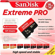 SanDisk Extreme Pro 128GB/256GB/512GB/1TB Kad TF Micro SD A2 V30 4K Serasi Drone CCTV Tablet