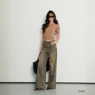 TUBYCATU Smoky Flare Wash Streetwear Y2K Jeans Flared Jeans