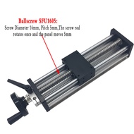 【Best-Selling】 linear manual sliding table 100 ~ 300mm stroke Ballscrew sfu1204/1605/1610 handwheel 