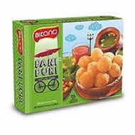 Makanan India BIKANO Pani Puri ( Ready To Eat / Dengan Isian ) / GOLGAPPA / Cemilan India - FREE PAN