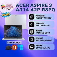Laptop Acer A314-42P-R8PQ Ryzen 7 5700U Ram 8Gb Ssd 512Gb 14"WUXGA IPS